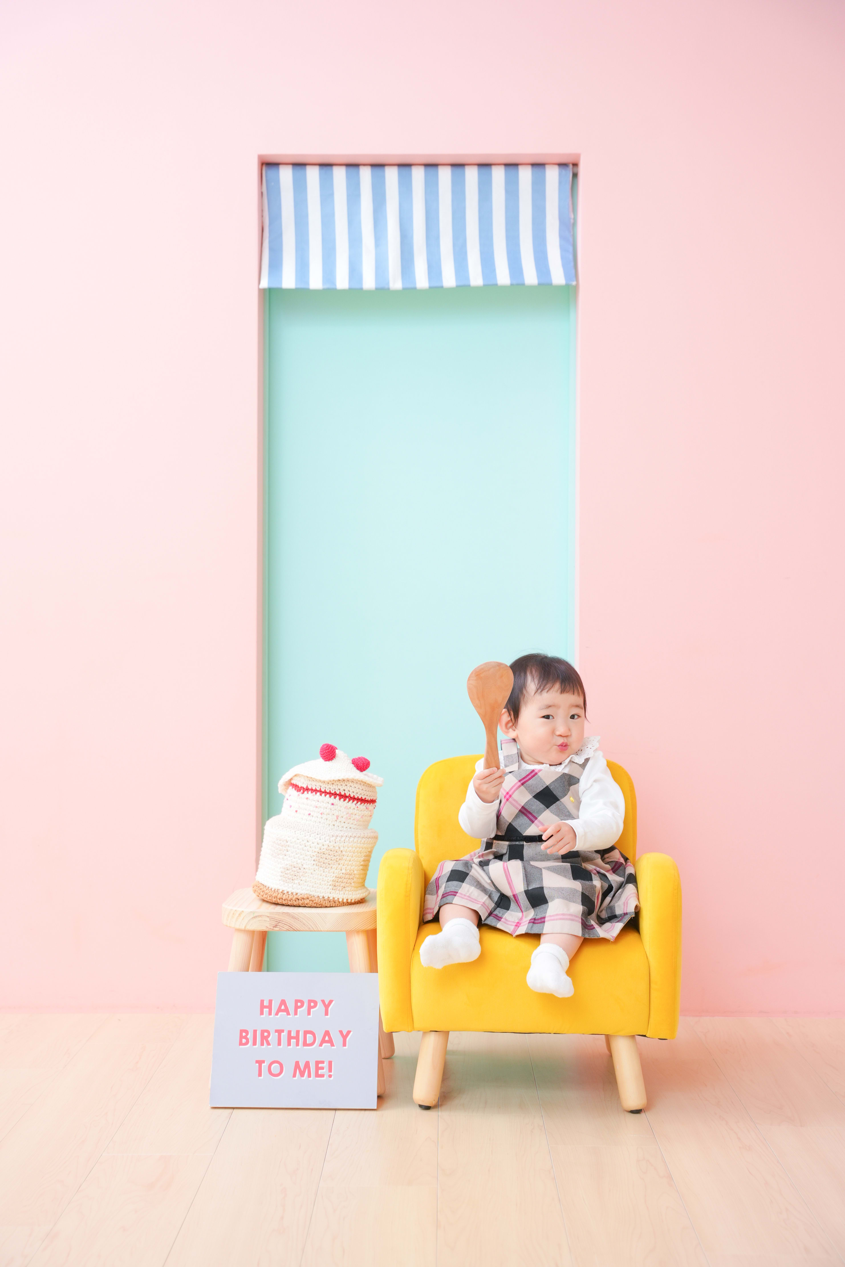 1歳女の子　1歳誕生日