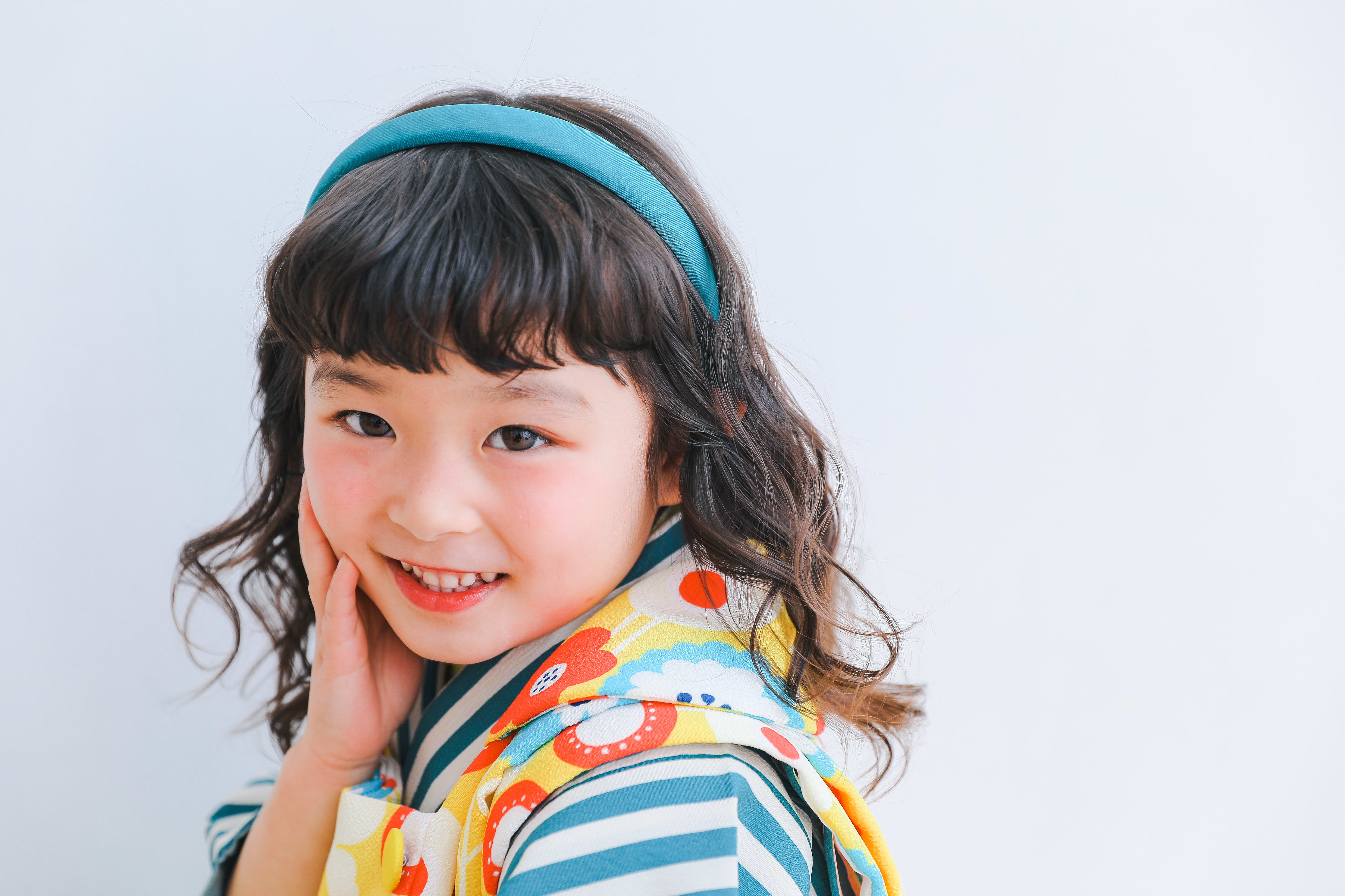 七五三　記念写真　3才女の子　キッズフォトハウス　HAPISTA