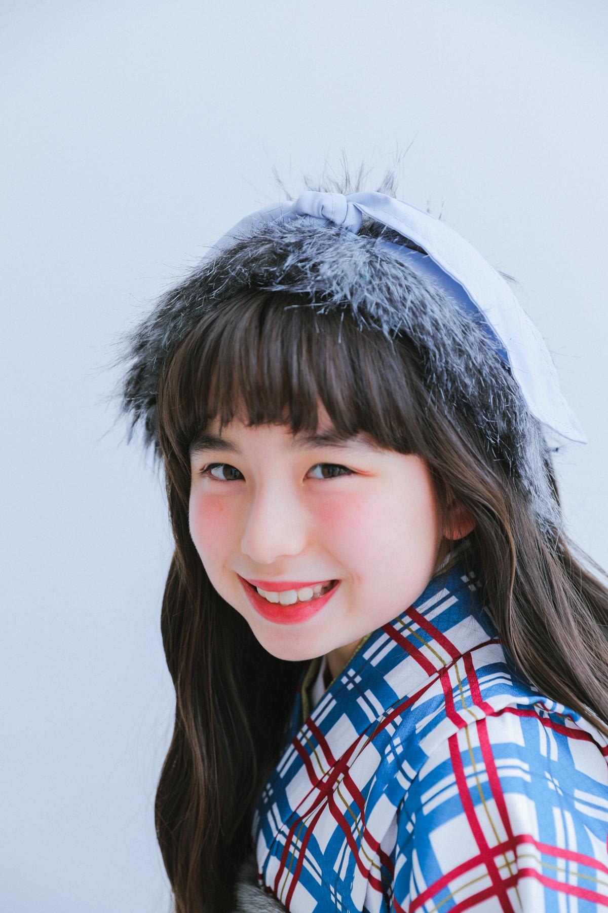 七五三　７歳女の子　可愛い　カラフル　キッズフォトスタジオ　ハピスタ