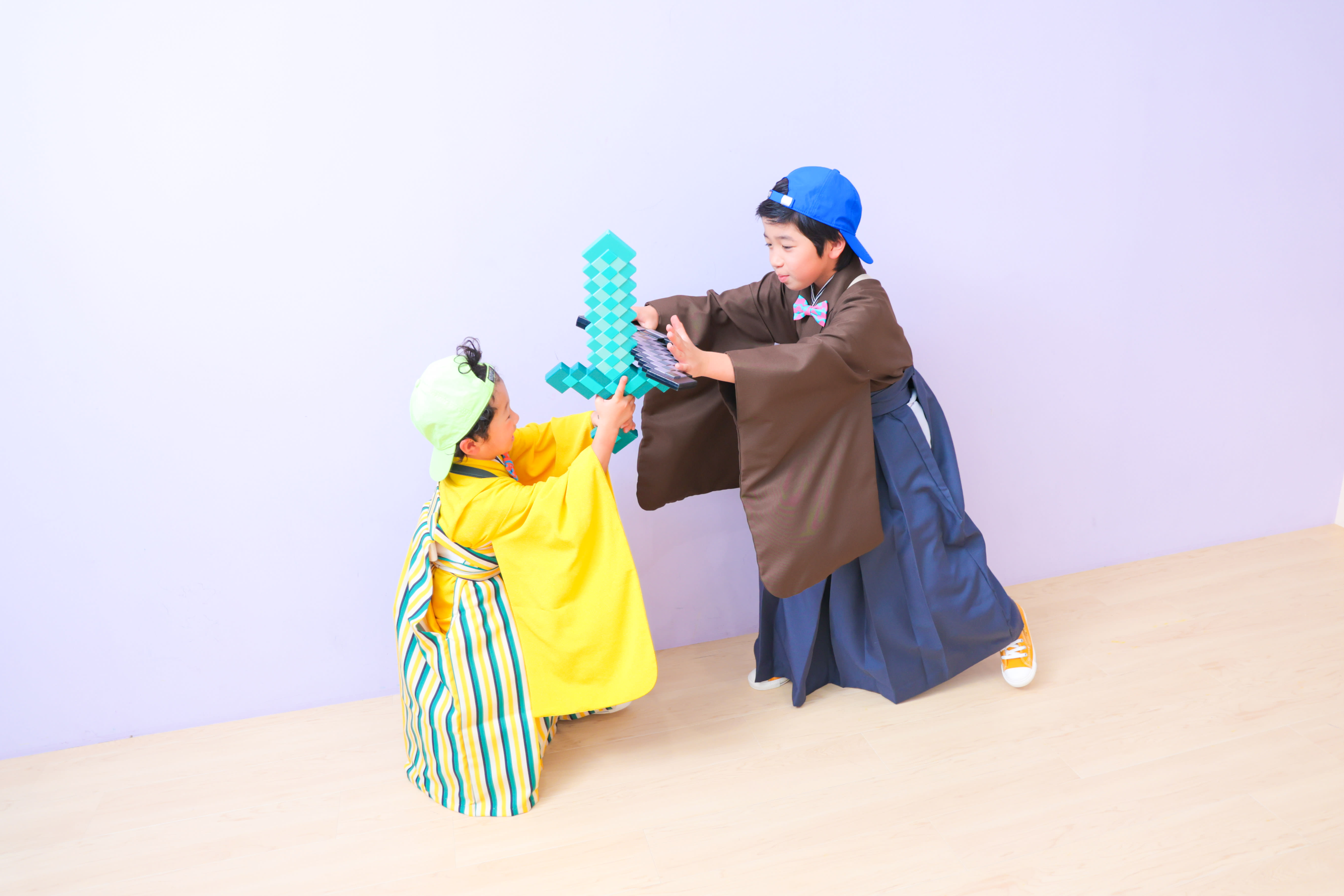 5歳男の子　10歳男の子　兄弟　753 七五三　2分の1成人式