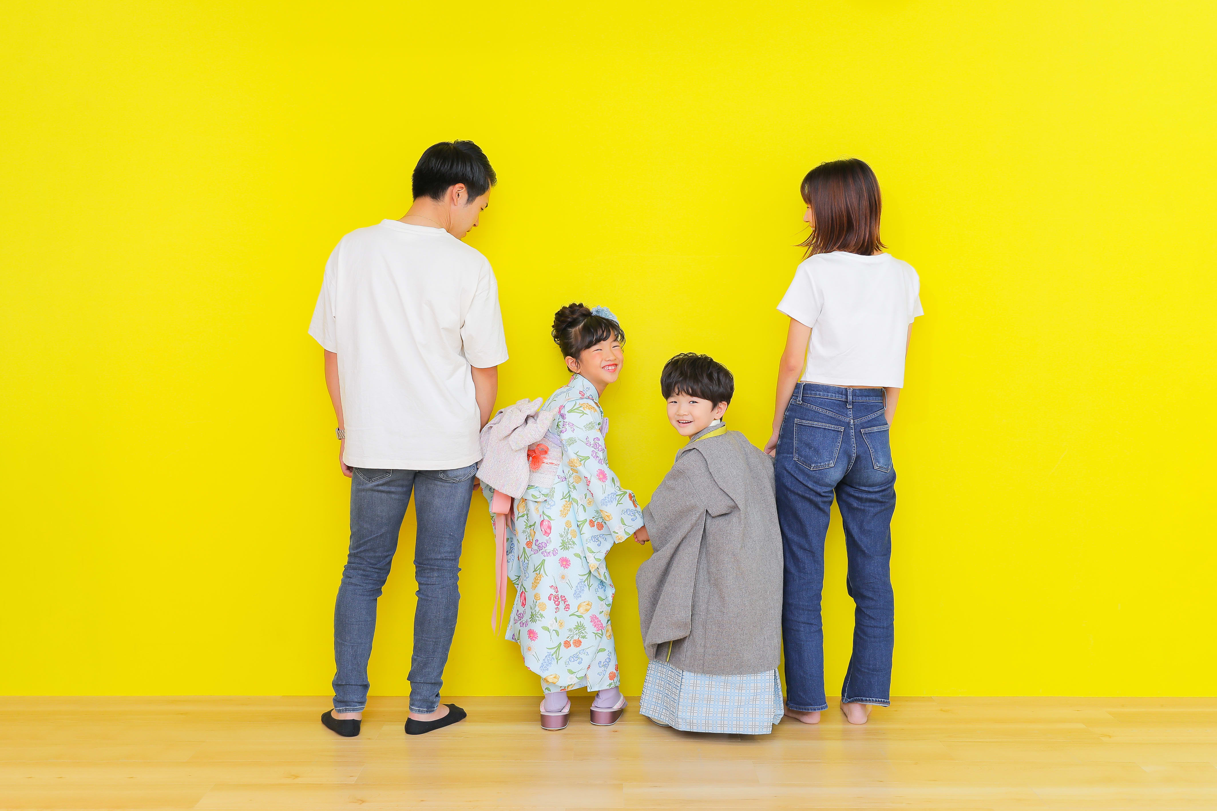 5歳男の子　7歳女の子　きょうだい　七五三