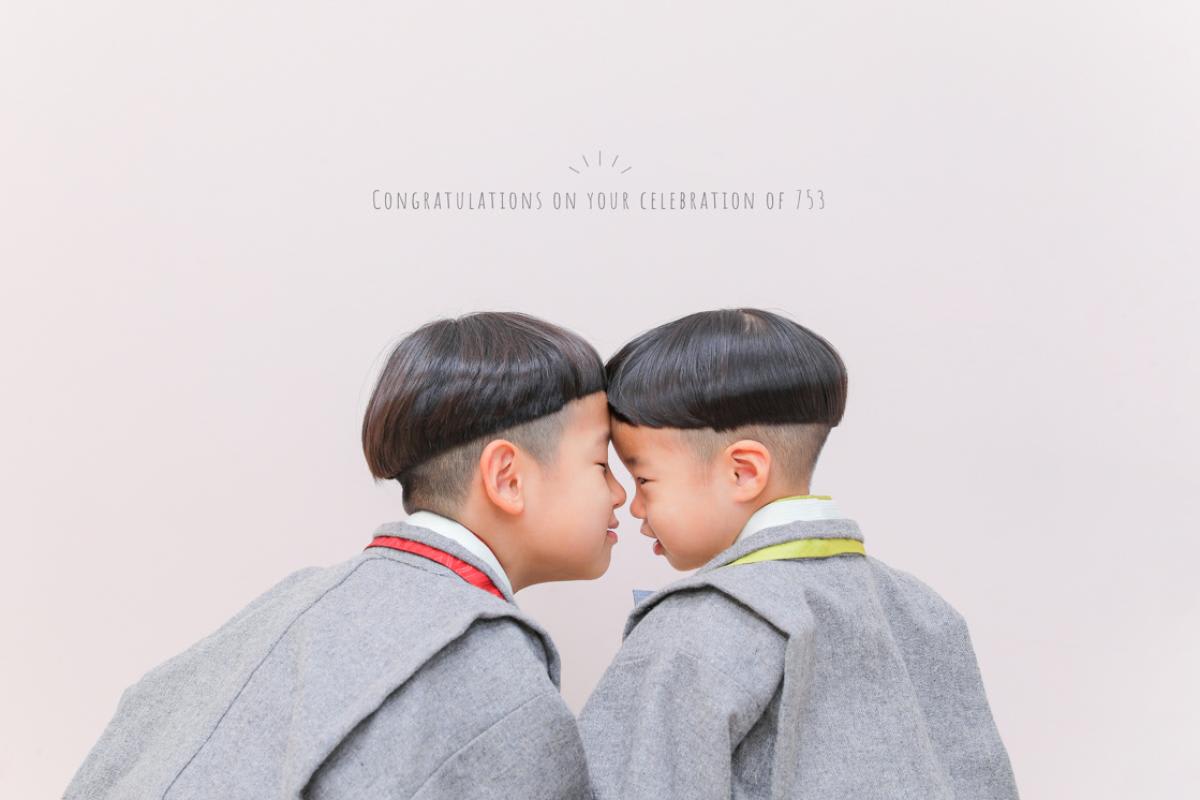 七五三　記念写真　男の子　キッズフォトハウス　HAPISTA