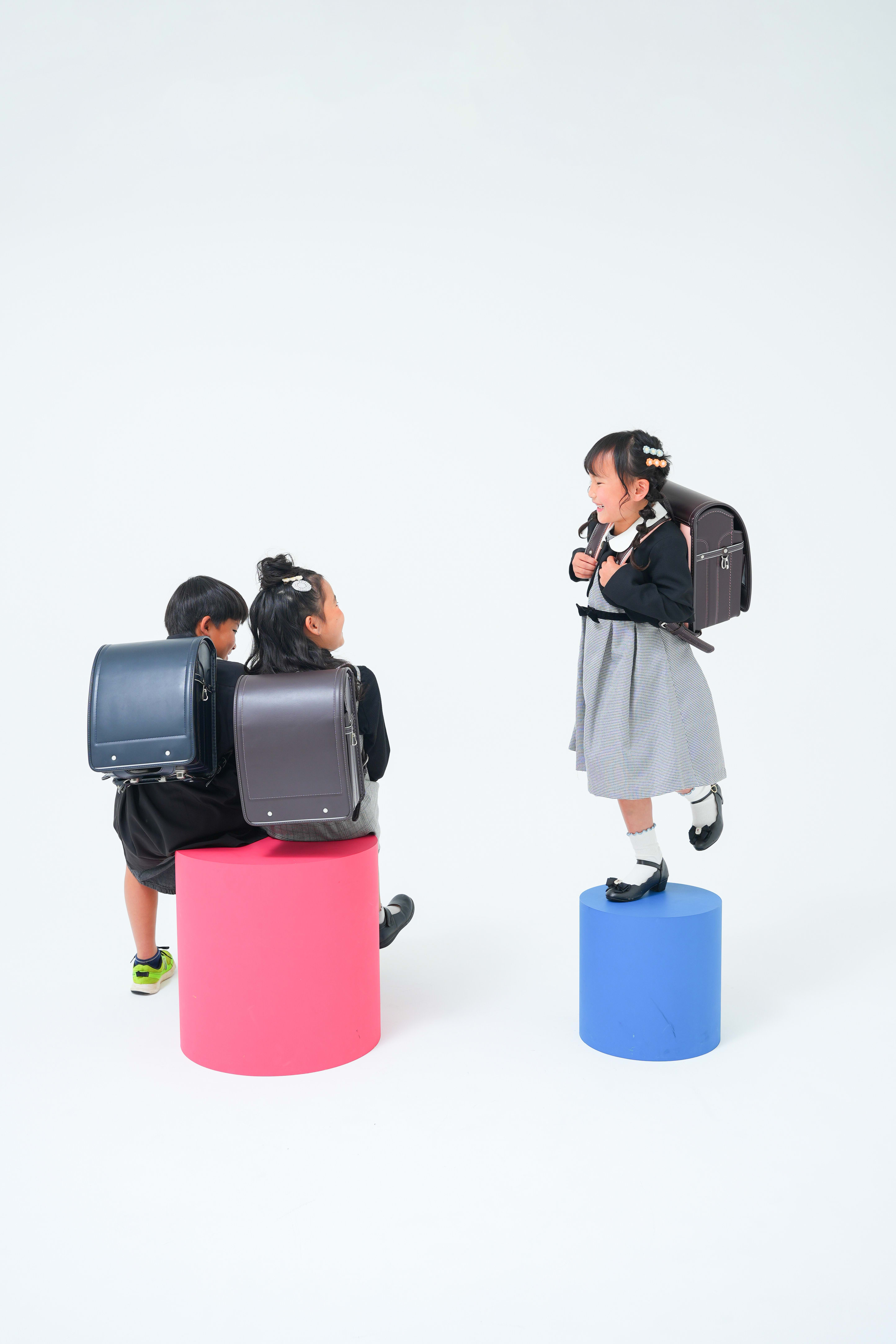 入学　入学写真　入学撮影　記念日　キッズフォトスタジオ　フォトスタジオ　大阪フォトスタジオ　堺市フォトスタジオ　ランドセル撮影　3兄弟　兄弟入学撮影　兄弟でランドセル写真　持ち込み衣装