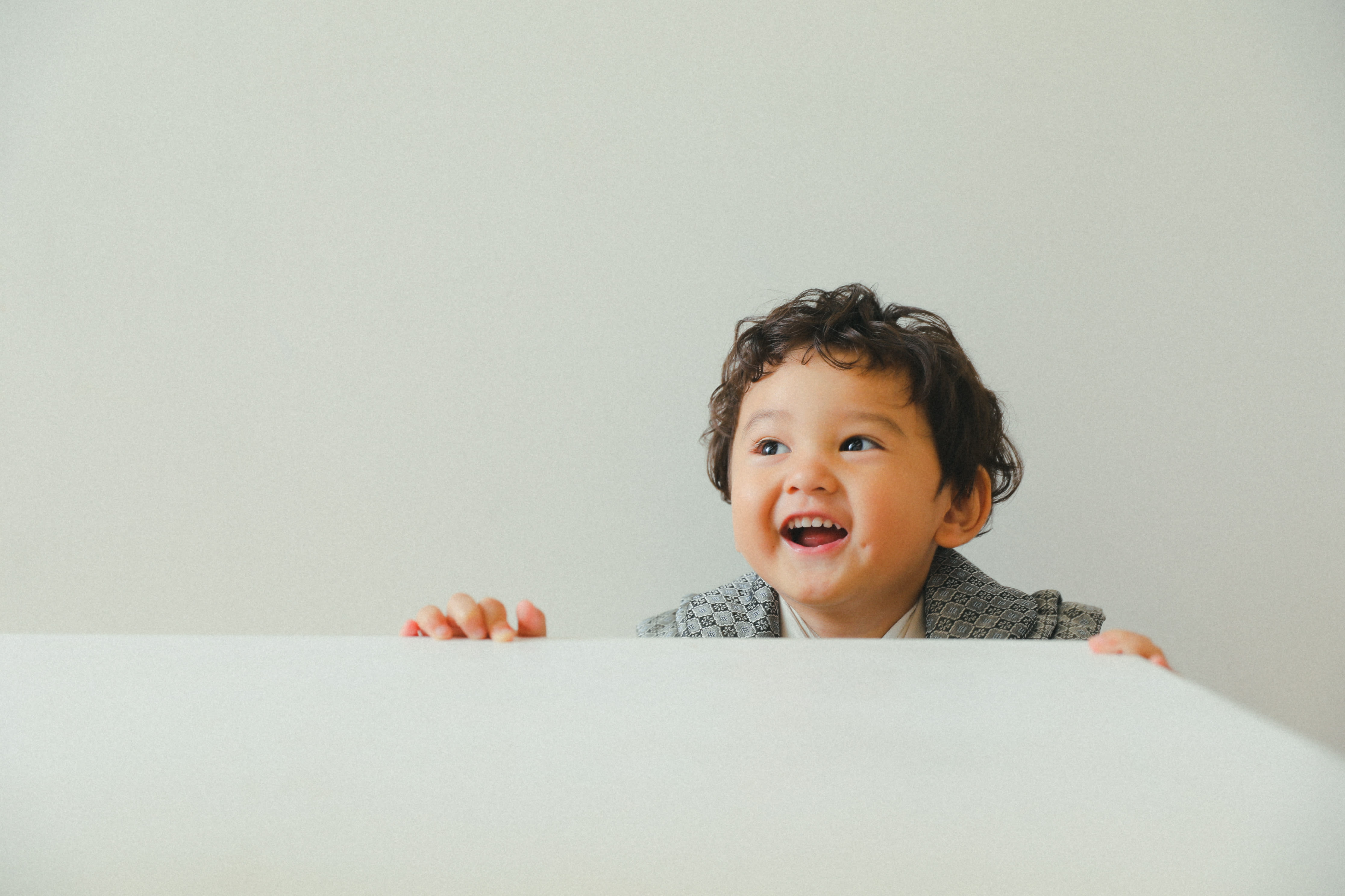 七五三前撮り　兄弟　世田谷区　キッズヘアメイク ３歳男の子　5歳男の子