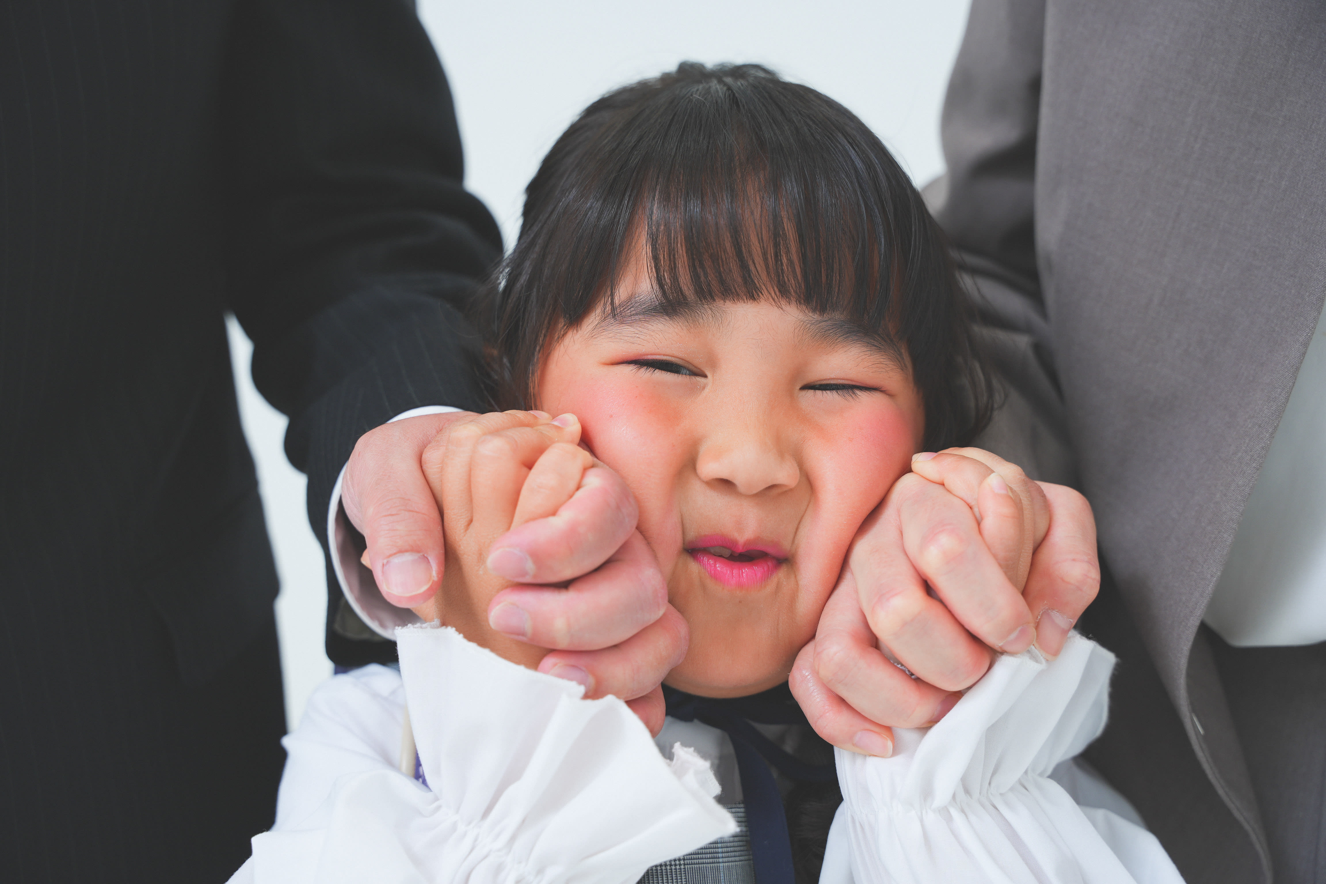 入学　家族写真