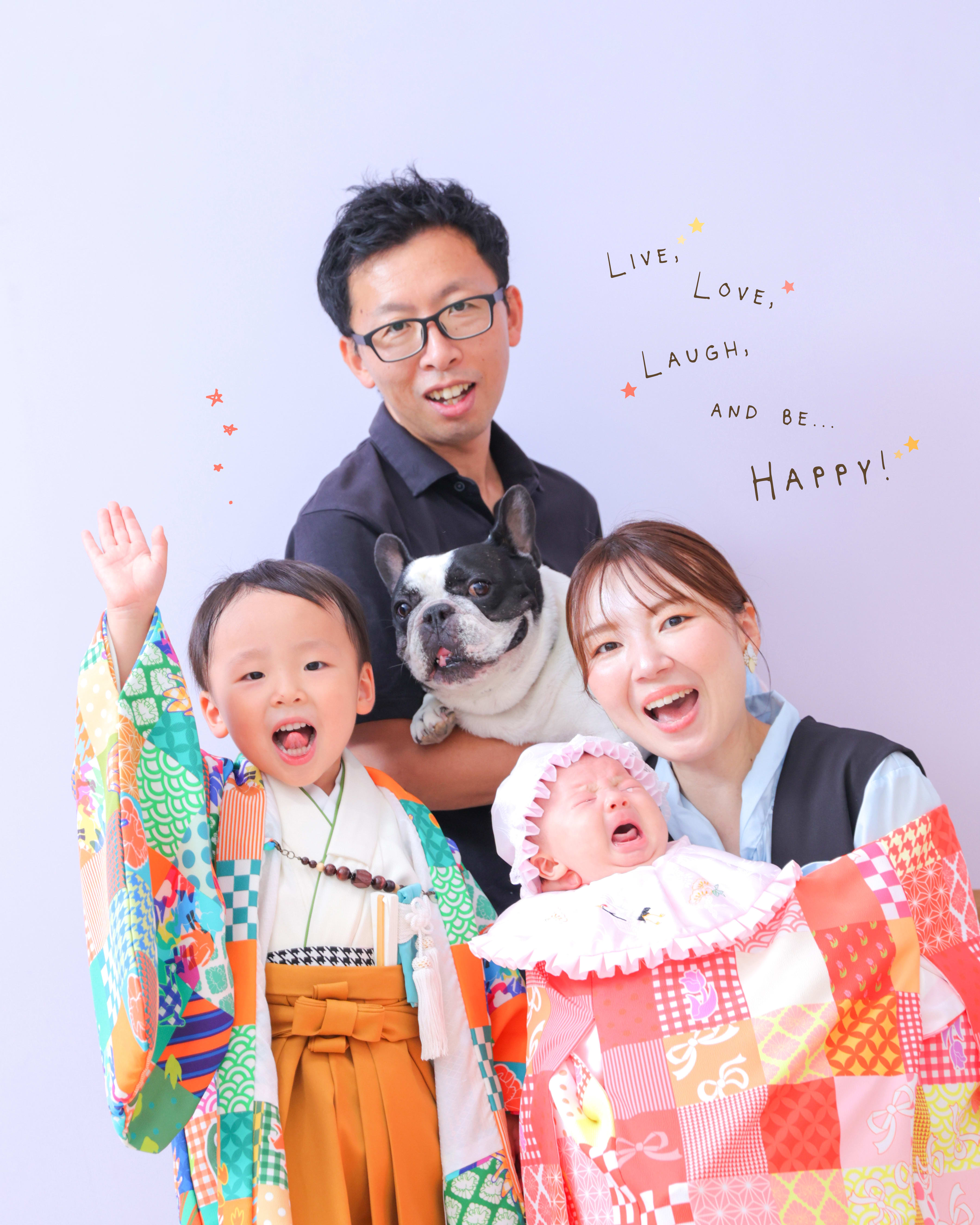 3歳男の子　3歳誕生日　お宮参り