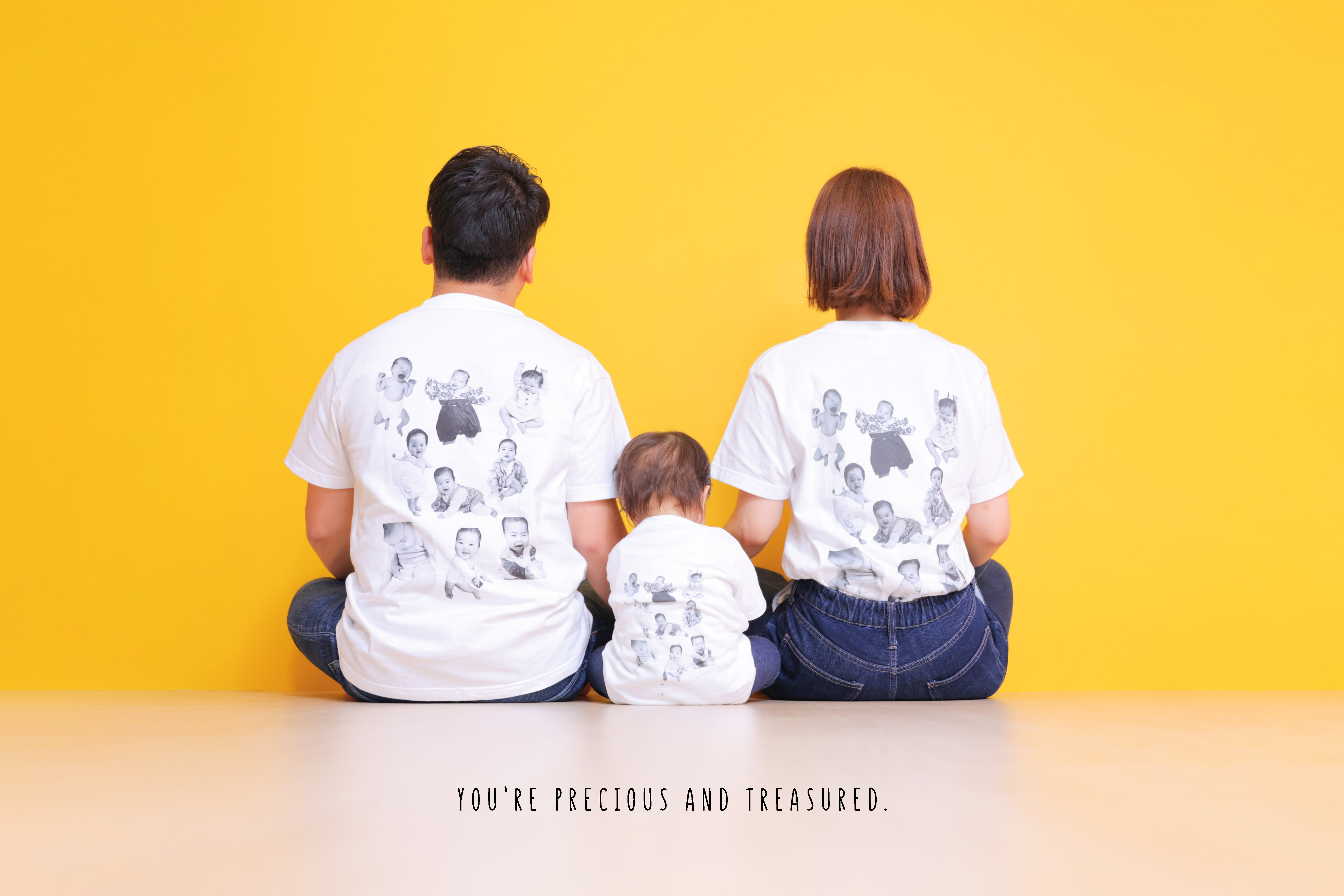 家族写真　おそろコーデ　バースデー