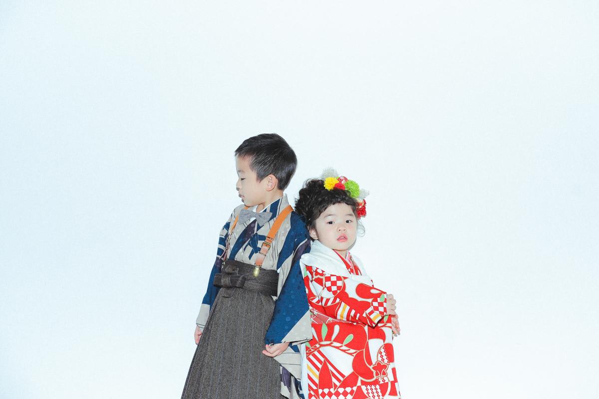 七五三　兄弟撮影　キッズ写真　ハピスタ