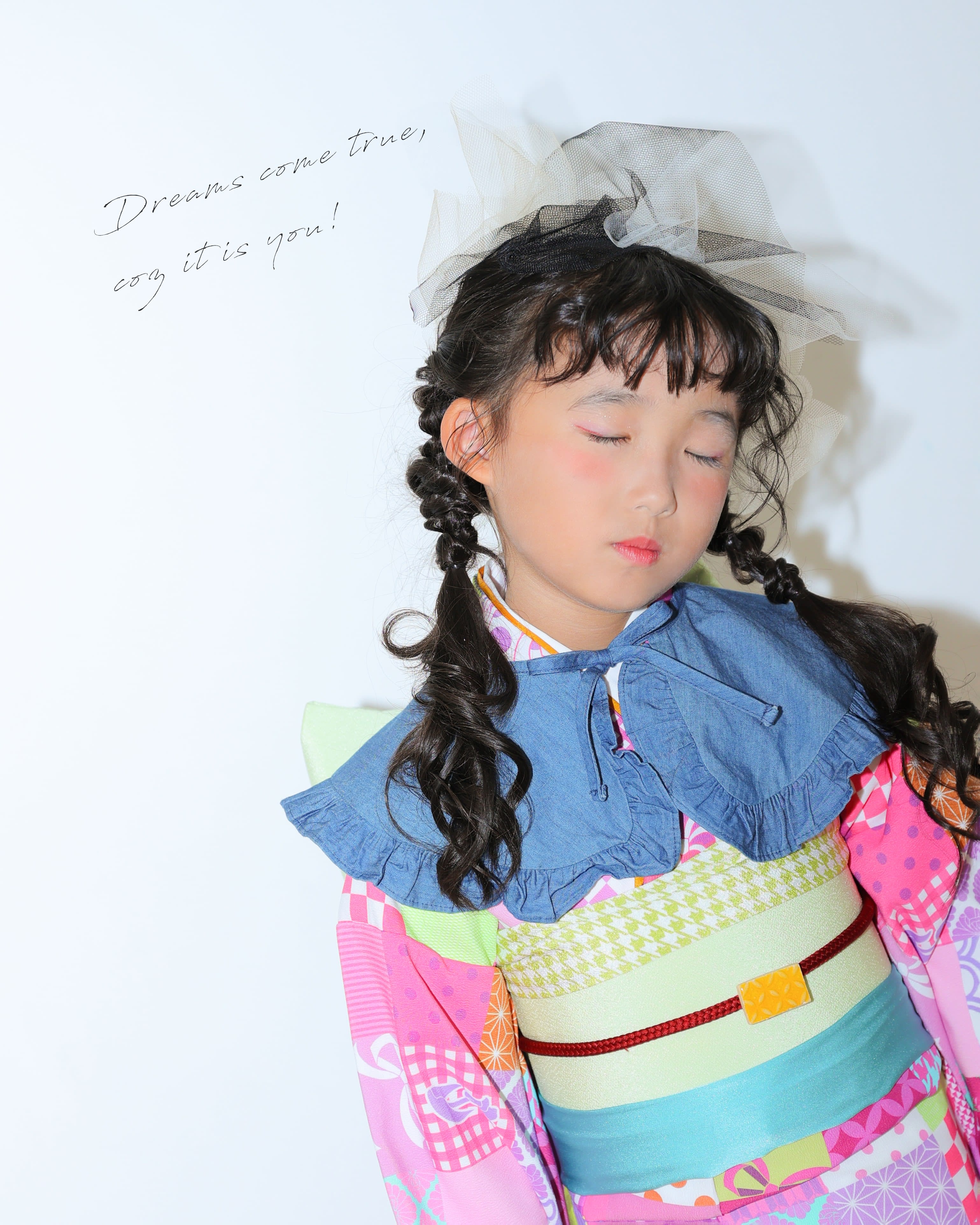 七五三　七五三撮影　753　753撮影　7歳女の子　キッズフォトスタジオ　大阪フォトスタジオ