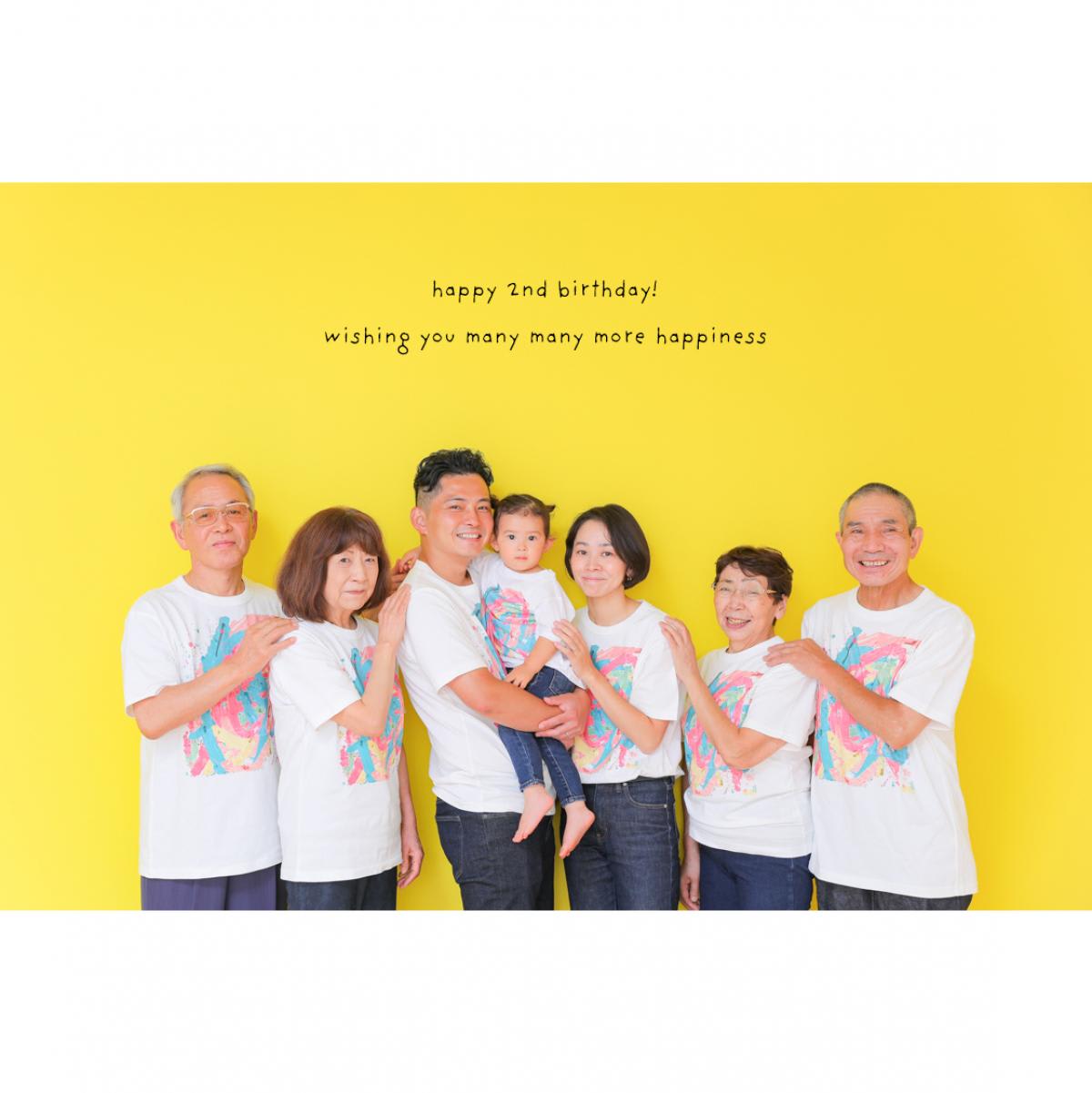 バースデー　お誕生日　ファミリー　家族写真　カラフル　記念日撮影　キッズ写真　HAPISTA