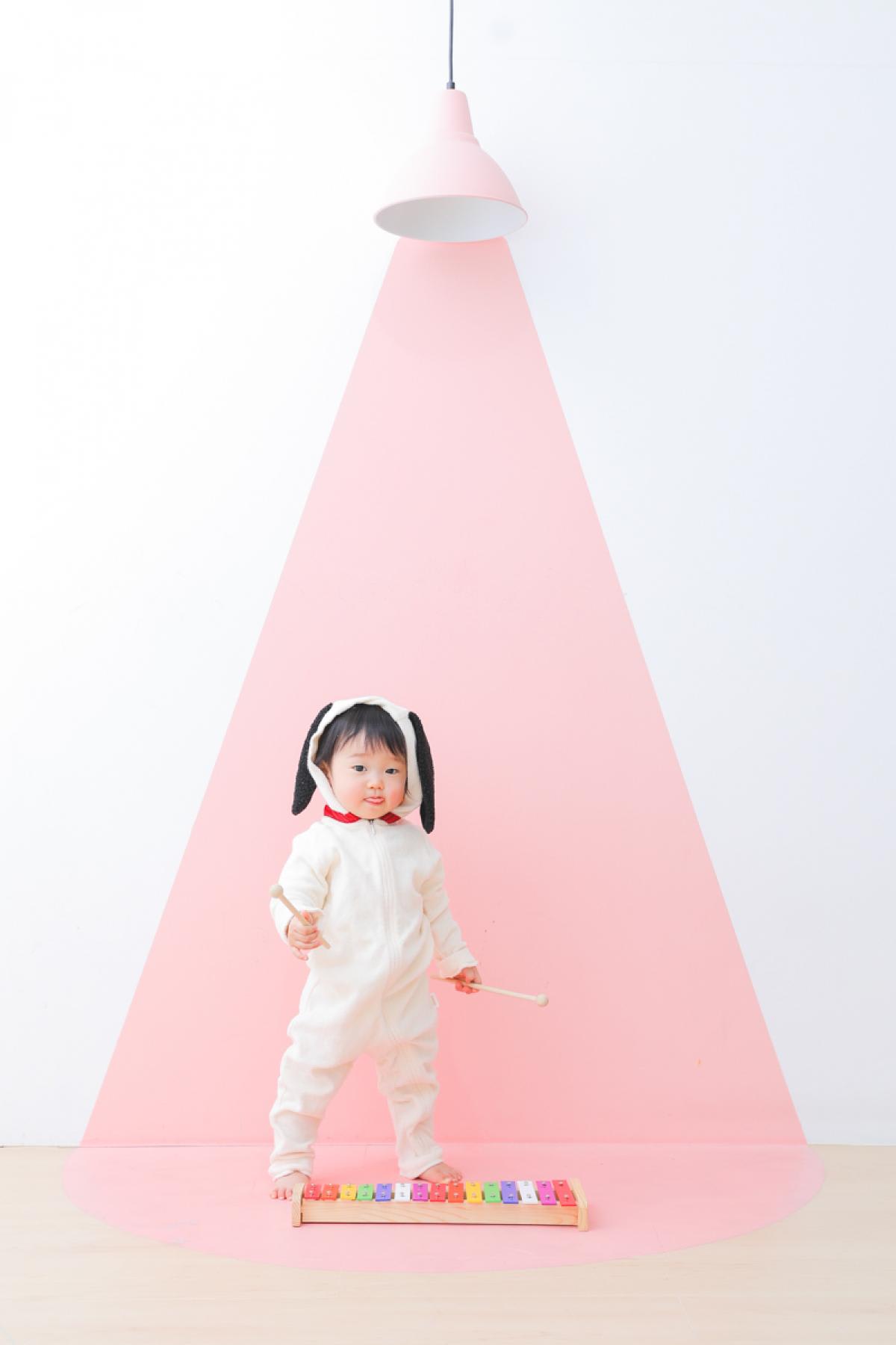 バースデー　お誕生日　楽器　スッポットライト　キッズ写真　HAPISTA