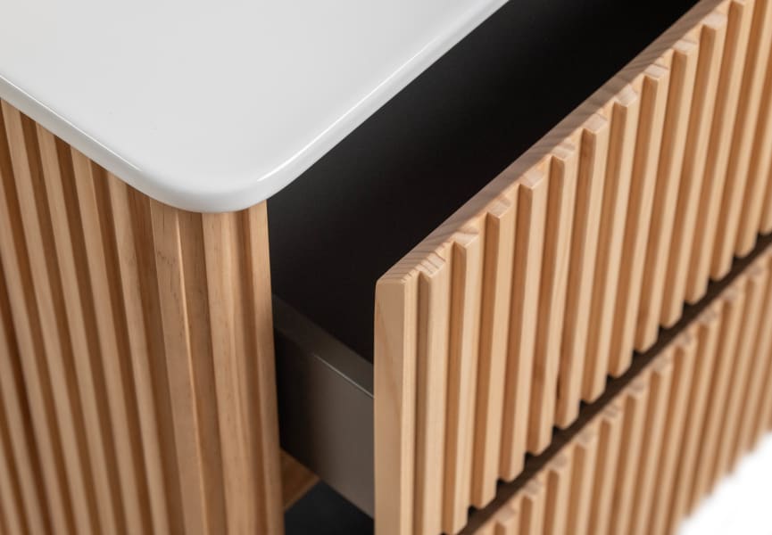 Conjunto mueble de baño con lavabo encastrado Baviera Bruntec detalle 2