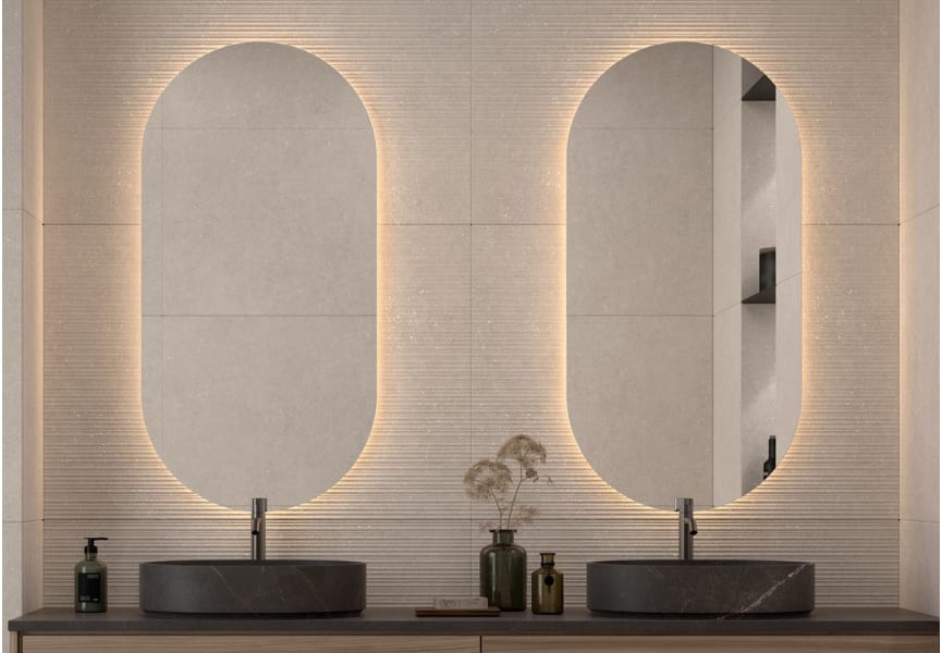Bruntec Delta Miroir de salle de bain avec éclairage LED principal 0