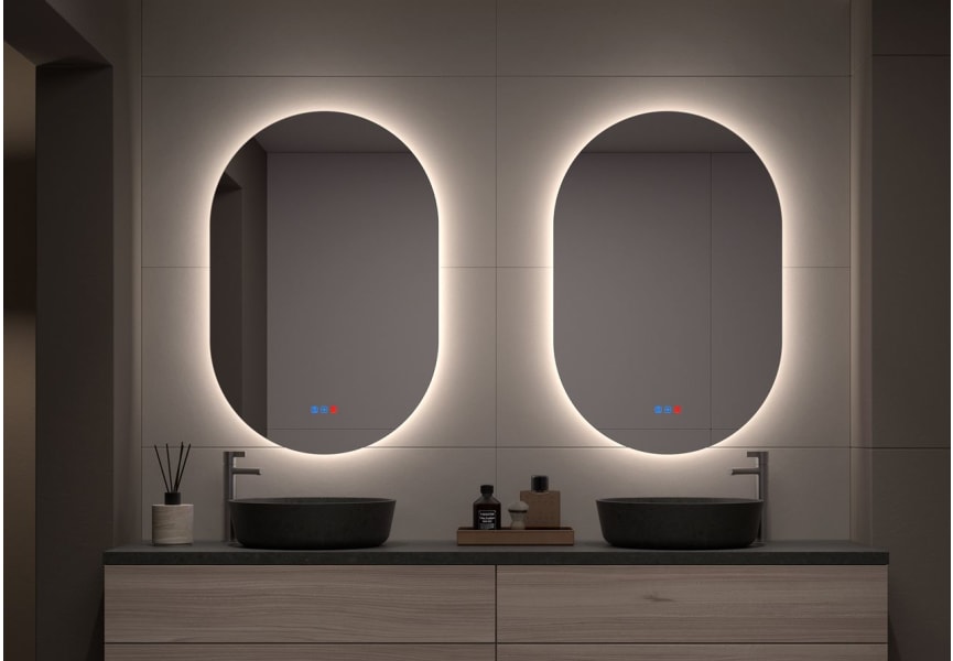 Bruntec Delta Miroir de salle de bain avec éclairage LED principal 3