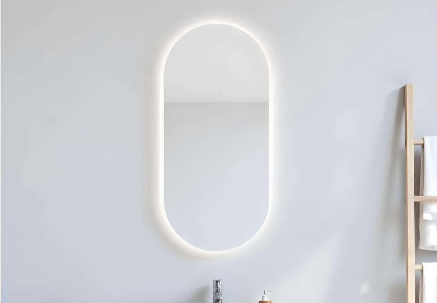 Bruntec Delta Miroir de salle de bain avec éclairage LED environnement 3