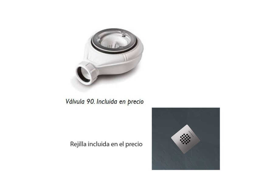 Receveurs de douche en résine décorés Design 3D Bleu Bruntec croquis 6