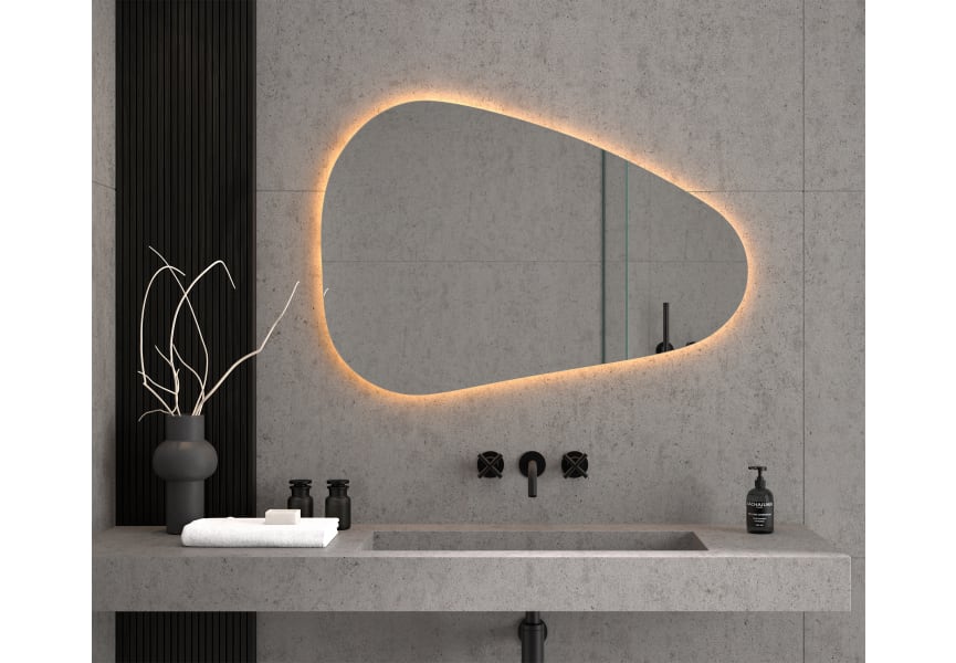 Espejo irregular luz LED Arequipa de Eurobath principal 4