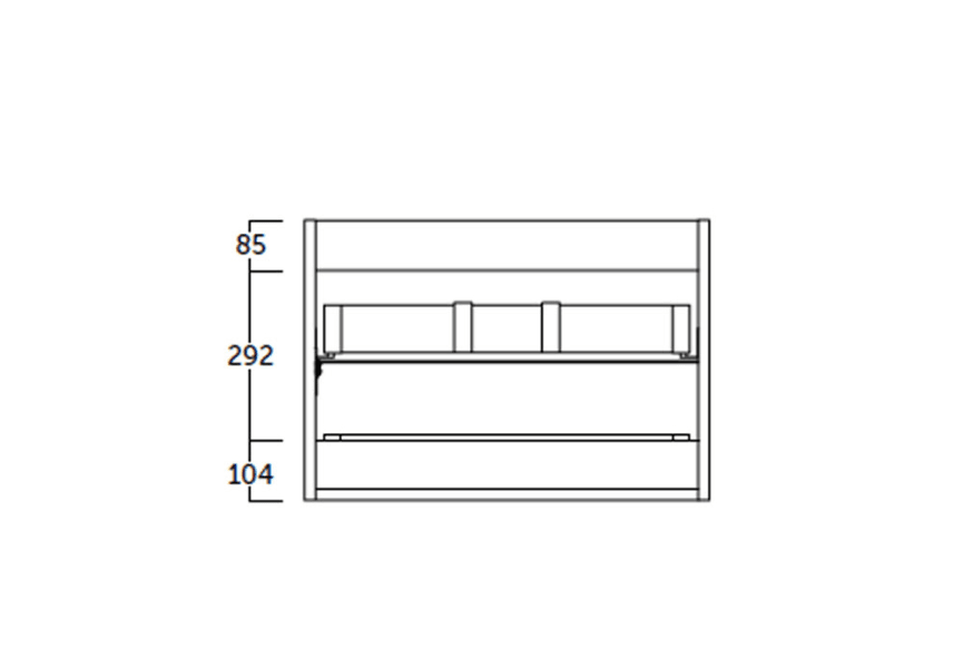 Mueble de baño Landes Coycama croquis 6