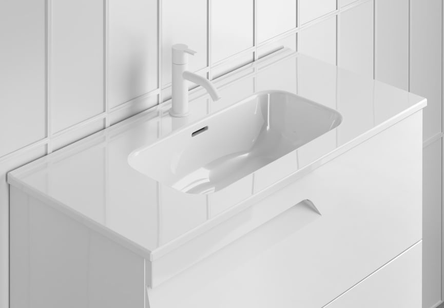Ensemble de meubles de salle de bains profondeur réduite 39 cm Vitale Royo détail 10
