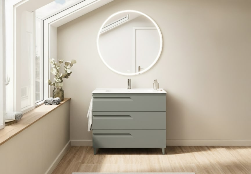Ensemble de meubles de salle de bains profondeur réduite 39 cm Vitale Royo principal 7