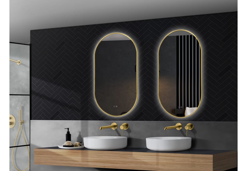 Miroir de salle de bains avec éclairage LED Tokyo Ledimex principal 4