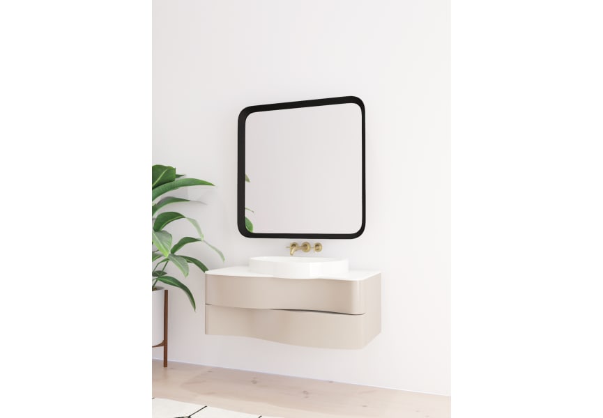 Miroir de salle de bain LED avec éclairage Tyrion Bruntec principal 1