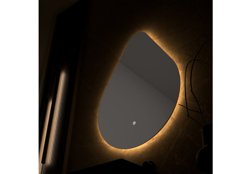 Miroir de salle de bains avec LED Lluvia Eurobath détail 5