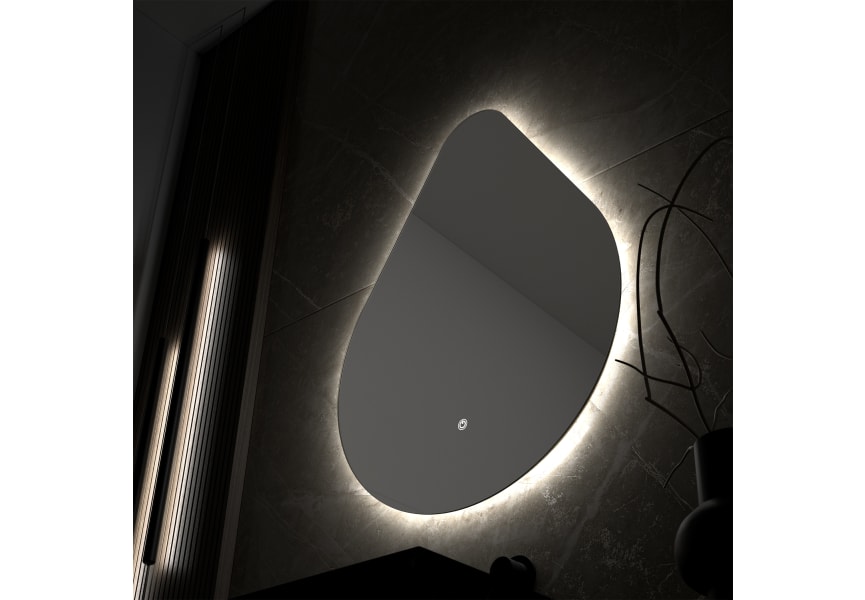 Miroir de salle de bains avec LED Lluvia Eurobath détail 3