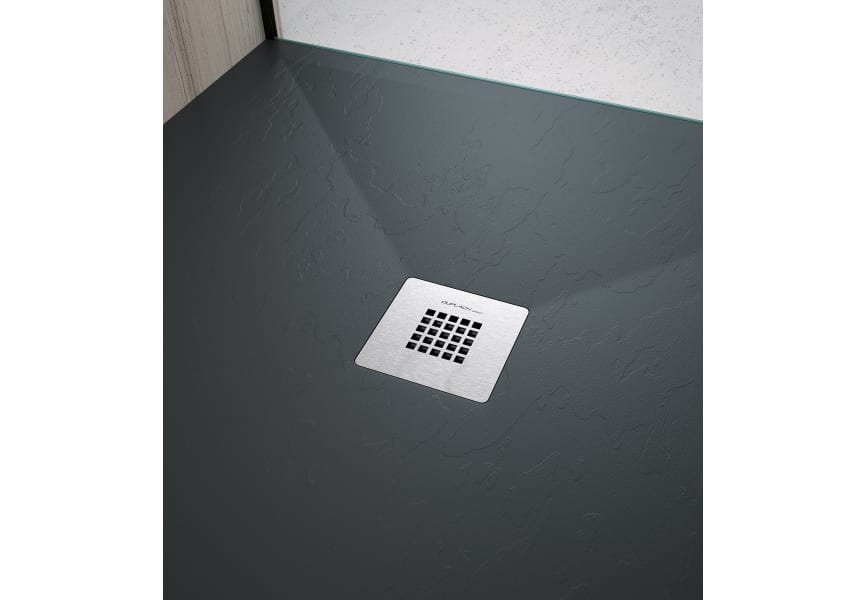 Plato de ducha de resina Design Basic Bruntec detalle 2