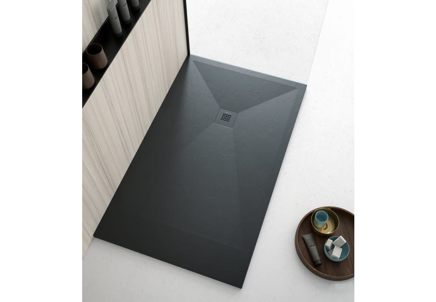 Plato de ducha de resina Design Basic Bruntec ambiente 7