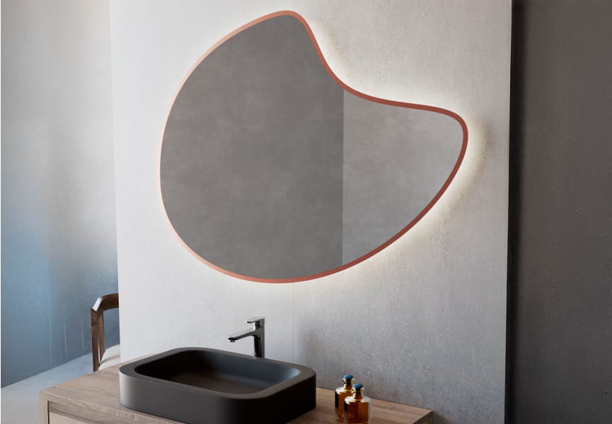 Espejo de baño con luz LED Flow Bruntec ambiente 3