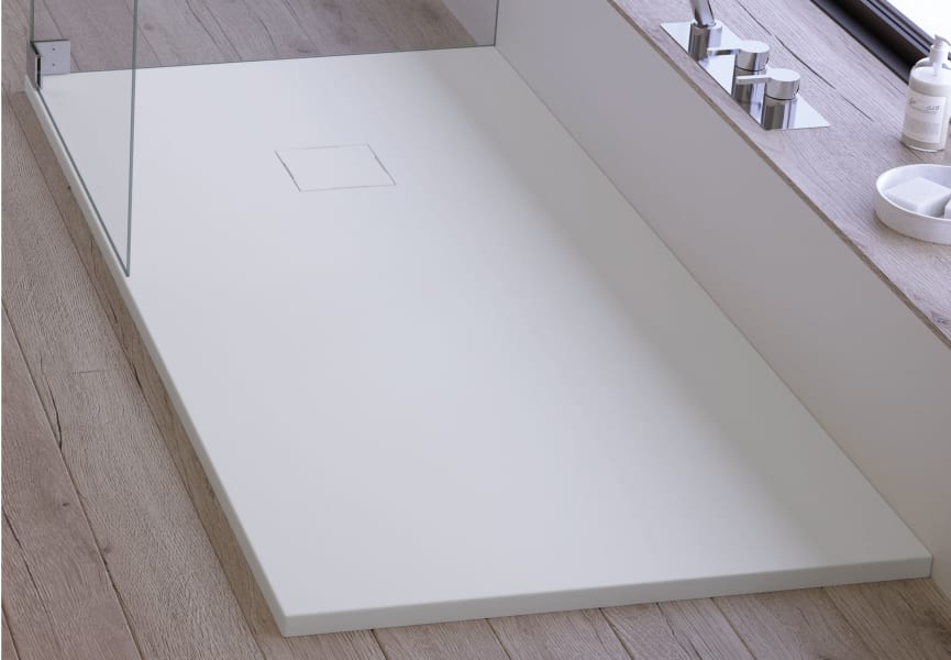 Plato de ducha de resina Liso Seda Doccia ambiente 4