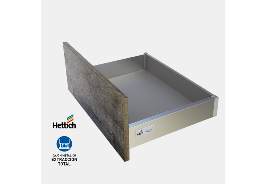 Conjunto mueble de baño MDF lacado con encimera de madera Vilma Bruntec detalle 3