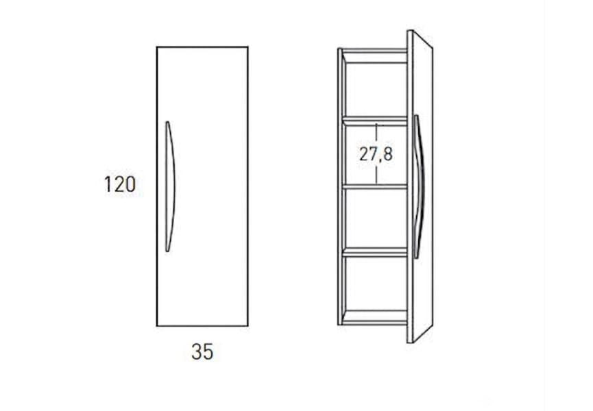 Columna de baño Arco Viso croquis 12