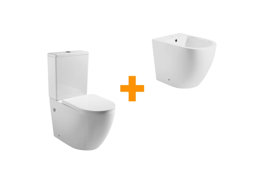 Pack inodoro + bidé Roundy Bruntec principal 0