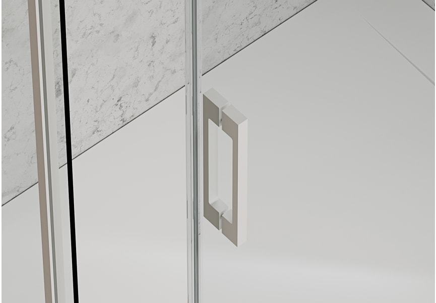 Mampara de ducha angular corredera a medida Aria Bruntec detalle 12