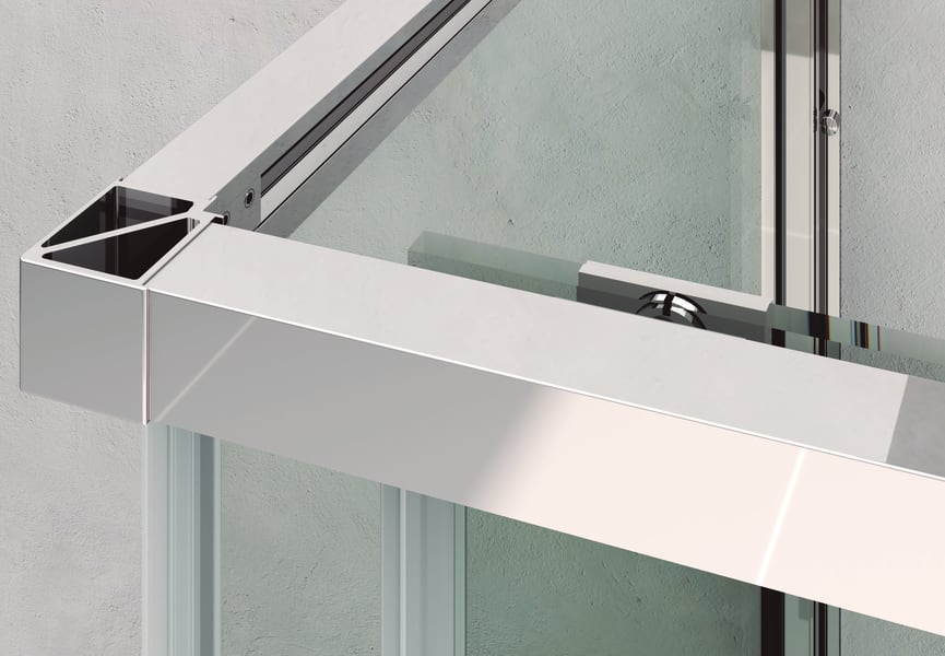 Paroi de douche Lux de Bruntec détail 1