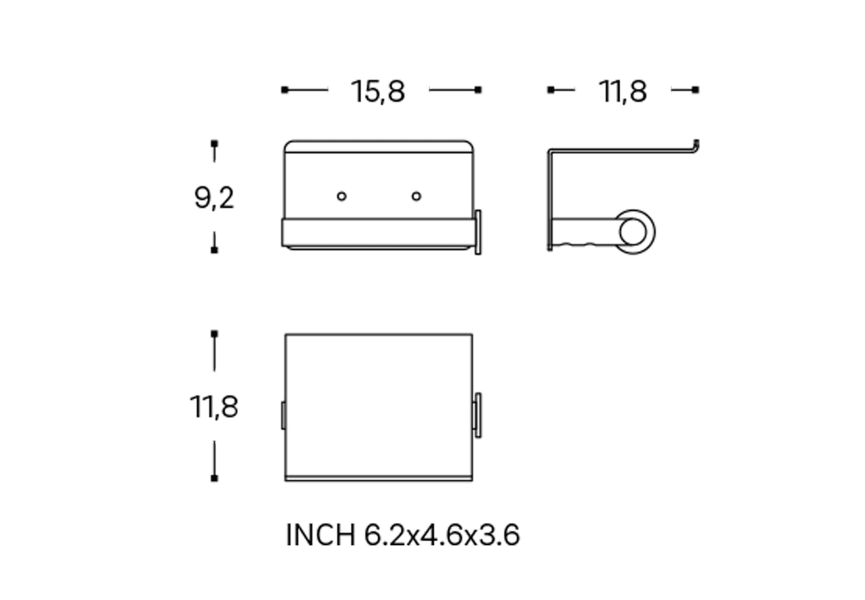 Portarrollos de baño Architect S+ Cosmic croquis 23