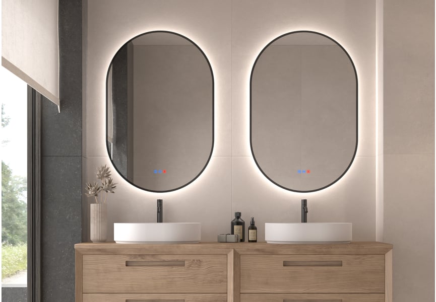 Espejo de baño con luz LED Portia Bruntec principal 6
