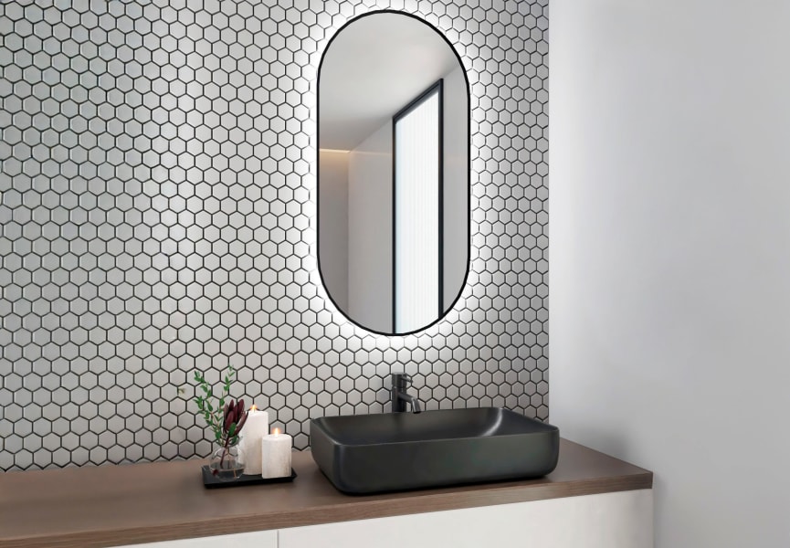 Espejo de baño con luz LED Portia Bruntec principal 0