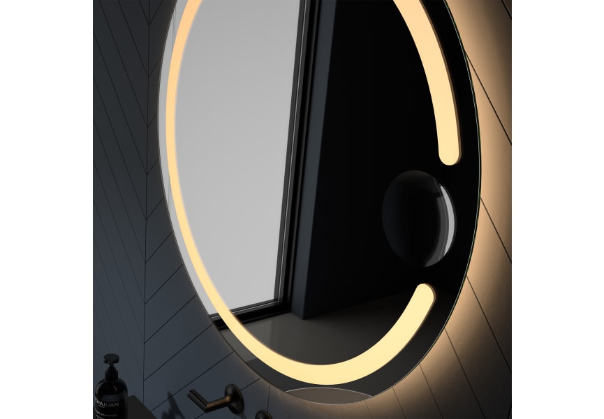 Espejo de baño con luz LED Mill Eurobath detalle 1
