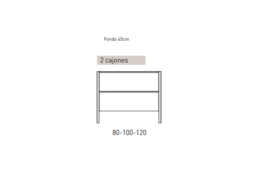 Mueble de baño con encimera de HDF Compatech Icon Visobath croquis 8