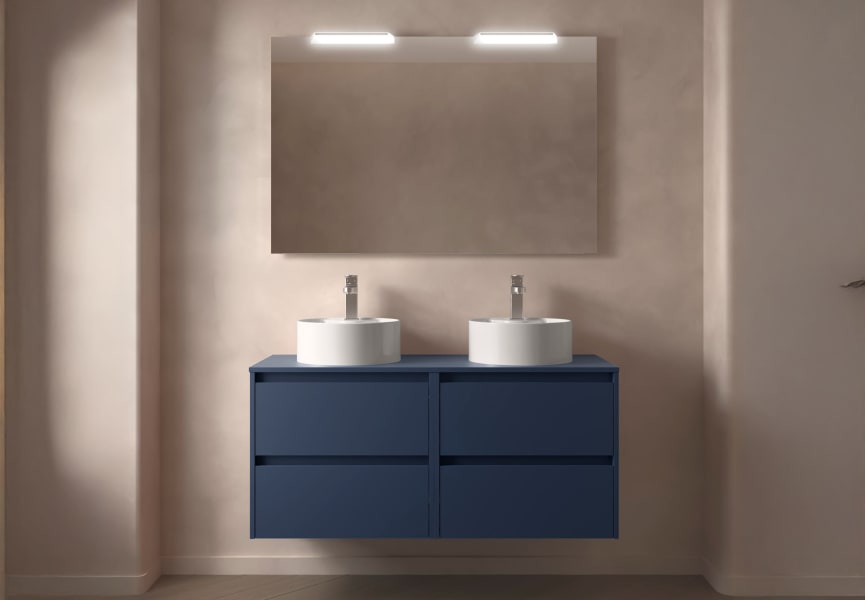 Conjunto mueble de baño con encimera de madera Noja Salgar principal 7