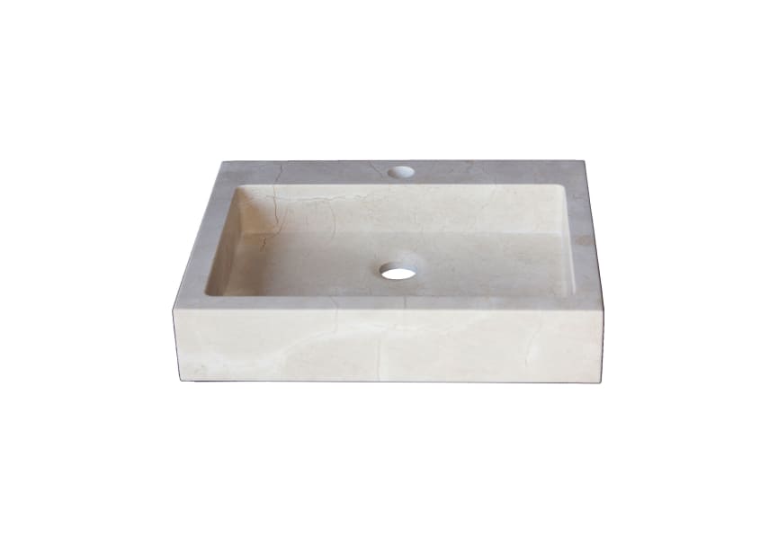 Lavabo de mármol natural Escuadra Bruntec detalle 1