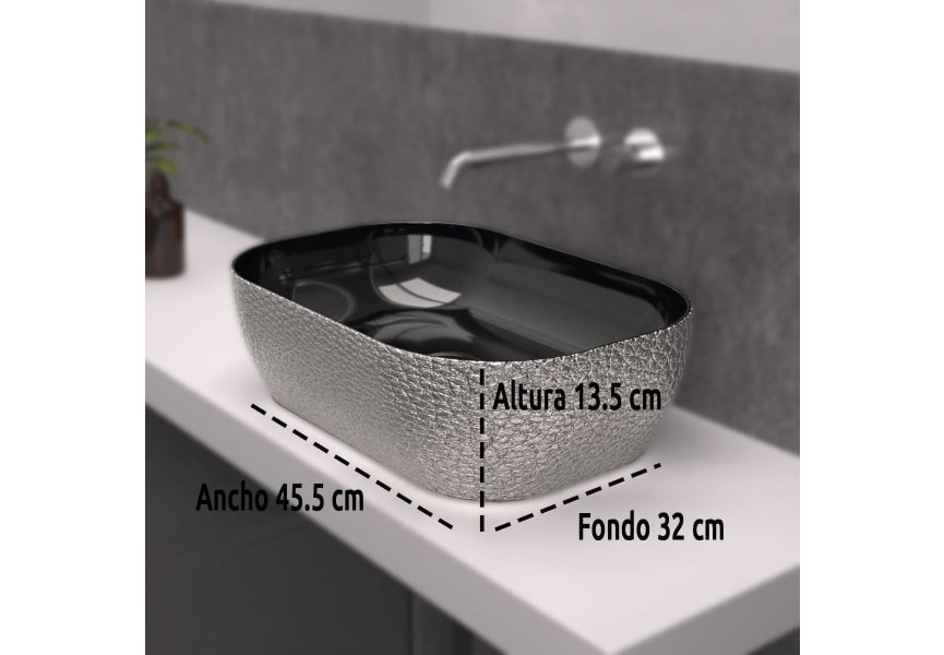 Lavabo sobre encimera Nalon Art and Bath detalle 3