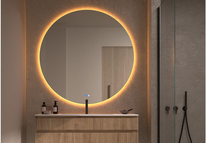 Espejo de baño con luz LED Sun Bruntec principal 2