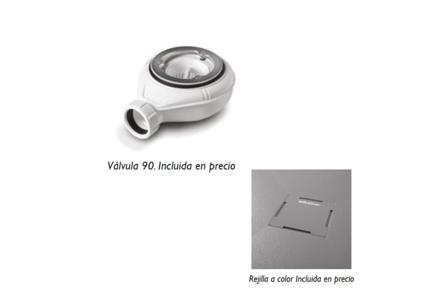 Receveurs de douche en résine décorés Stone 3D Marbre Bruntec croquis 12