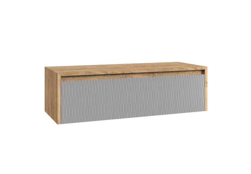 Meuble de salle de bains avec plan de toilette en bois Lambda Coycama principal 12