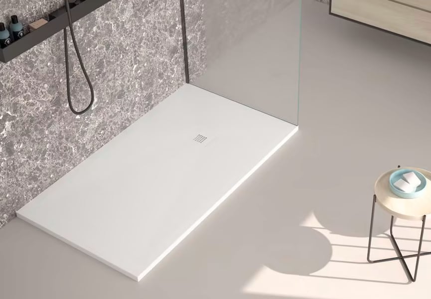 Plato de ducha de resina Design Basic Bruntec principal 0