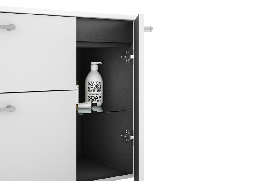 Conjunto mueble de baño con banquillo con lavabo Flat Verso Viso detalle 11
